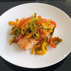 Salmon & Sweet Veggies A picture of Salmon & Sweet Veggies.