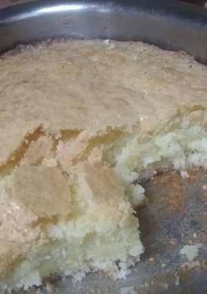 Una foto de Brownie de coco