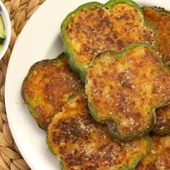 A picture of Potato Stuffed Capsicum Rings.