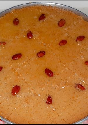 صورة لوصفة بسبوسة
