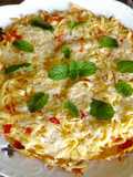 Cheesy noodles Omelette