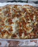 Cavolfiore al forno con salsiccia e besciamella