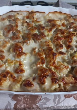 Foto di Cavolfiore al forno con salsiccia e besciamella