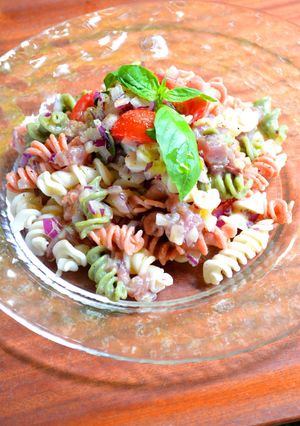 A picture of Chilled Pasta Salad with Bonito.