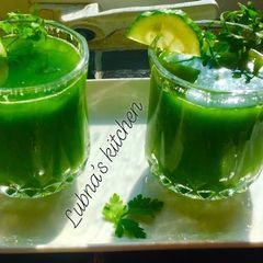 A picture of Green juice 🌱💚.