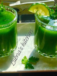 A picture of Green juice 🌱💚.
