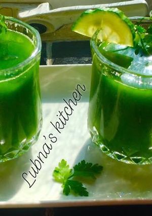 A picture of Green juice 🌱💚.