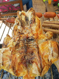 Una foto de Pollo a la Rana asado