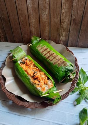 Foto resep Nasi Uduk Bakar isi Ayam