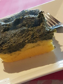 Una foto de Tarta de acelga y atún, masa Polenta!