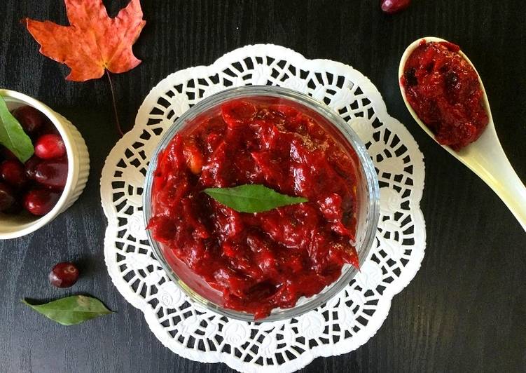 Easiest Way to Make Ultimate Cranberry Thokku/Relish