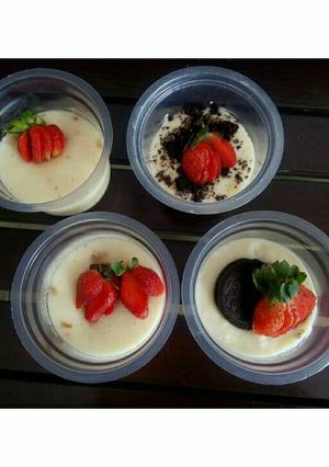 Foto resep (1) Oreo Strawberry Cheesecake