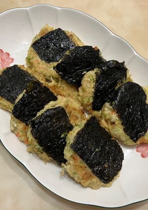 金針菇豆腐雞蛋煎餅 的食譜成品照片