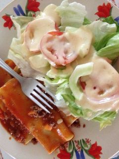 Una foto de Canelones rellenos de carne molida😍