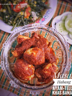 Foto resep Ayam Telur Masak Habang Khas Banjar