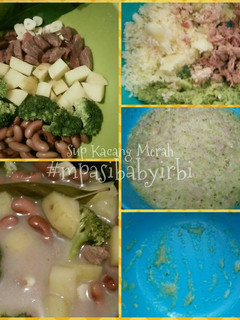 Foto resep MPASI 6bulan - Sup Salmon, Brokoli, Kentang, Kacang Merah