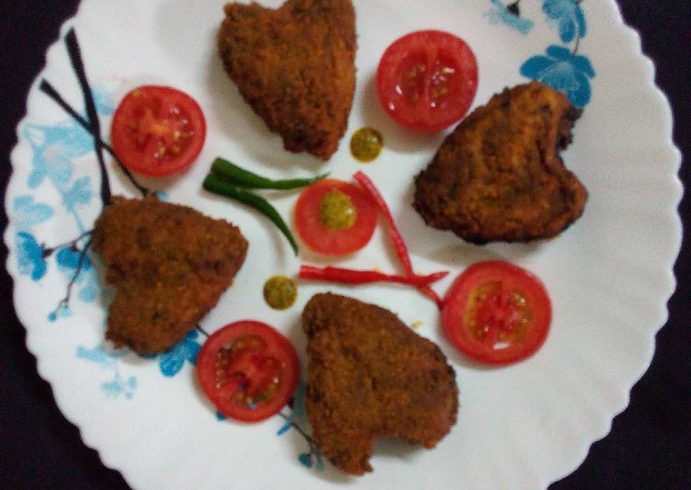 Banana flower fritters