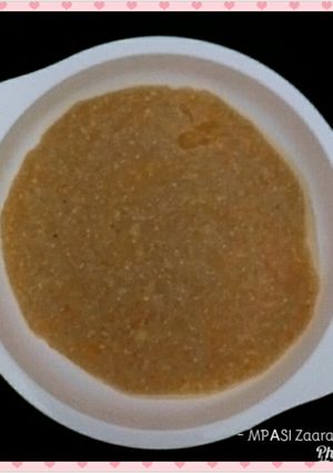 Foto resep Mpasi 6 bulan "double karbo"