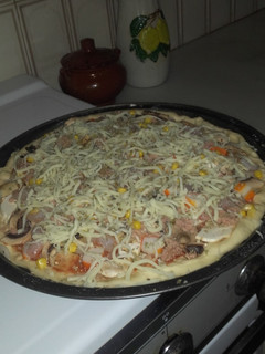 Una foto de Pizza marinera