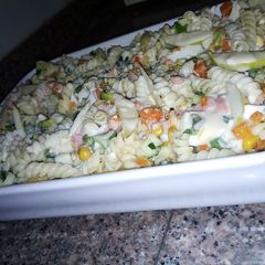 A picture of Macaroni salad.