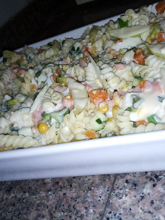 A picture of Macaroni salad.
