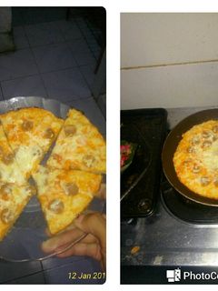 Foto resep Pizza teflon yummy.. diameter 16cm