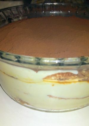Una foto de Tiramisú!!!! Casero...😋
