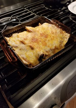 A picture of Chicken Enchilada Bake.