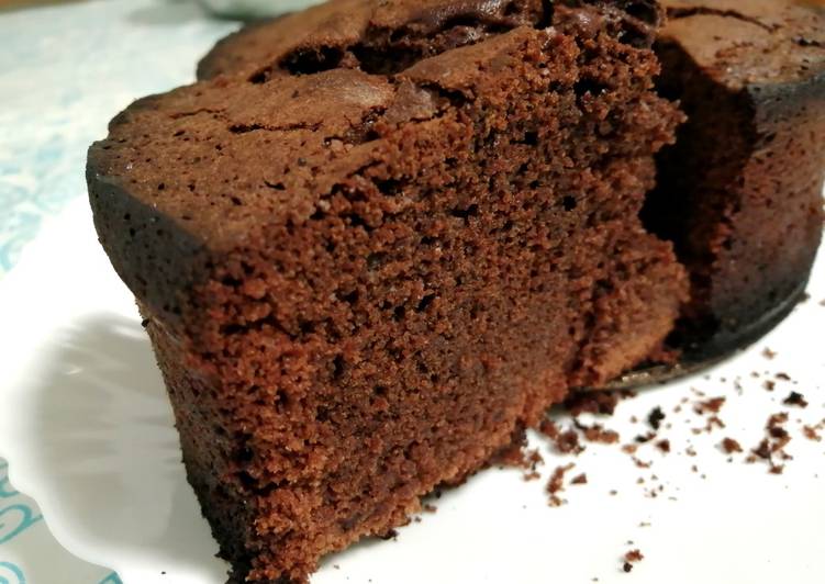Bizcocho de chocolate y café