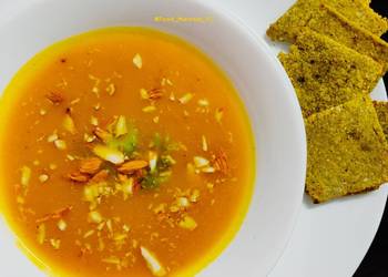 Easy Recipe Immunity booster Pumpkin and Raw Turmeric Soup Delicious and Healthy