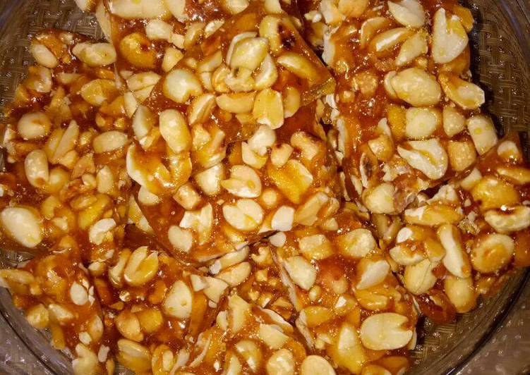 Easiest Way to Prepare Homemade Peanut chikki or peanut baar