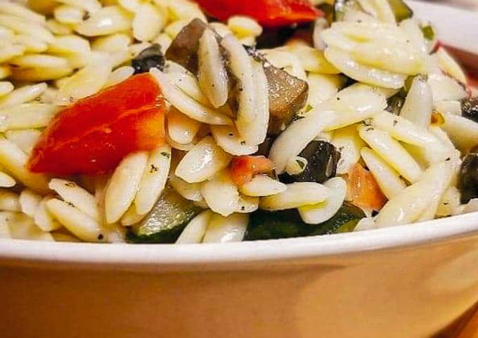Simple Way to Prepare Original Light Orzo Salad for Diet Recipe