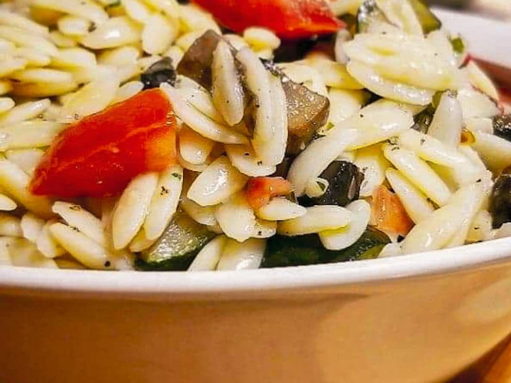 Recipe Light Orzo Salad the Awesome  Can spoil the tongue