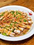 Steamed Garlic Prawns