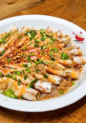 Foto resep Steamed Garlic Prawns