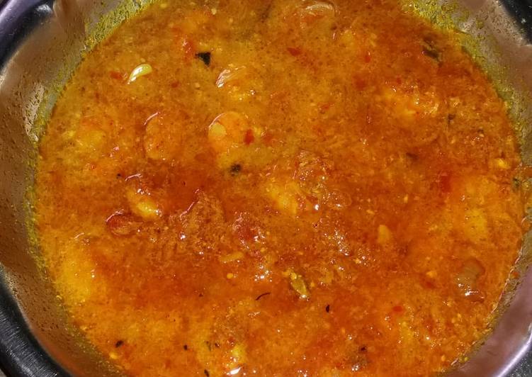 Prawn curry(chingri maacher Kalia)