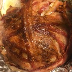 A picture of Bacon Wrapped Roasted Cabbage.