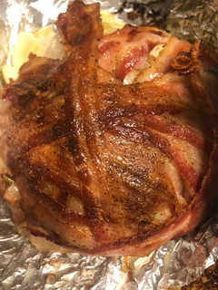 A picture of Bacon Wrapped Roasted Cabbage.