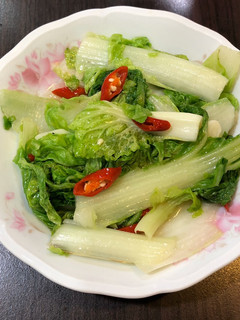 清炒小白菜 的食譜成品照片