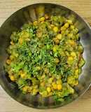 Ridge gourd+chana dal bhaji