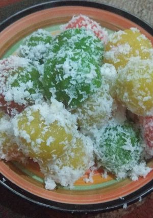 Foto resep Klepon singkong pelangi