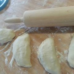 A picture of Perogie dough.