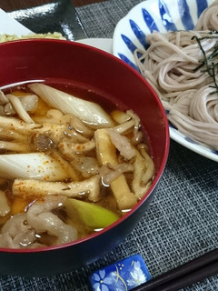 A picture of Delicious Dipping Sauce for Udon or Soba with Pork.