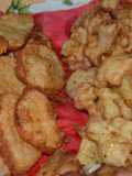 Tempura de cebolla y coliflor