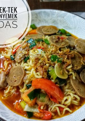 Foto resep 12. Indomie Tek-tek Kuah Nyemek Pedes Nampol