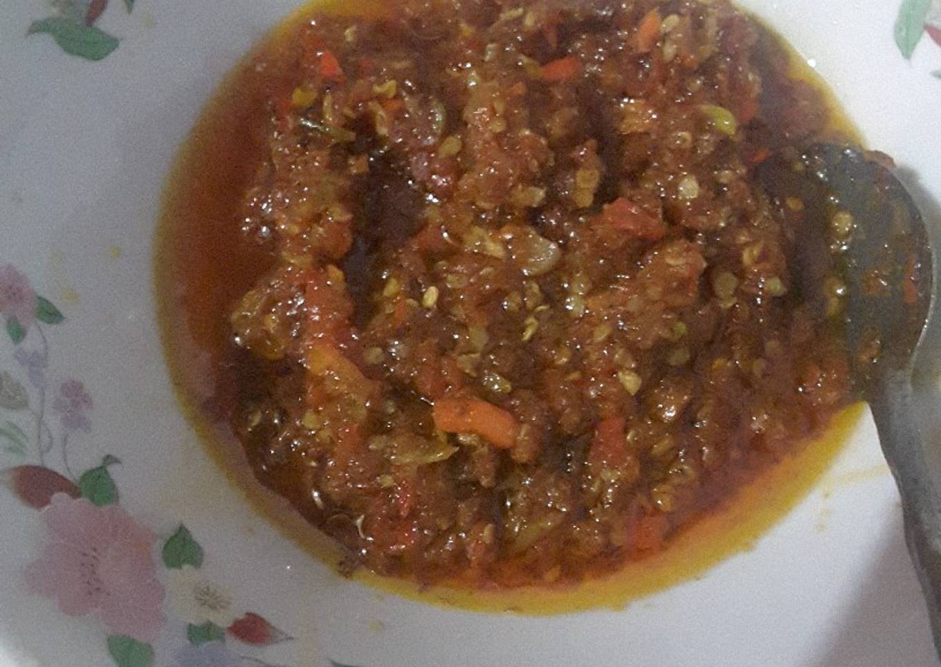 Sambal terasi pedas