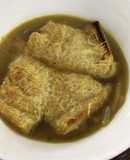Sopa de cebolla a la francesa
