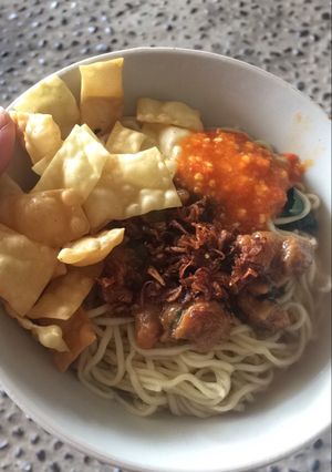 Foto resep Mi Ayam Ala Gerobak biru