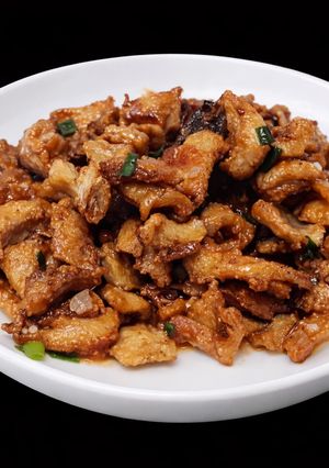 Hình của món SP.0073 - Tóp Mỡ Lắc Nước Mắm Hành.