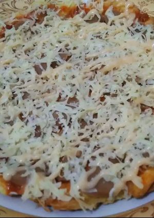 Foto resep 242. Pizza Teflon Roti Tawar